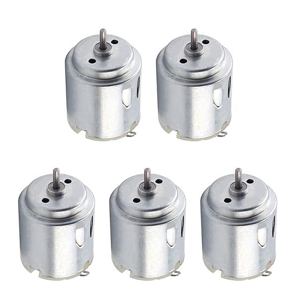 Fielect 5Pcs DC Motor 5.5V 6500RPM Micro Motor for RC Boat Airplane Toys Model DIY Hobby