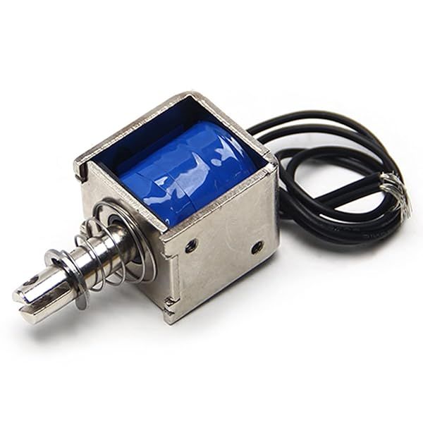 Fielect DC 12V 150g Push Type Solenoid Electromagnet 10mm Stroke Open Frame Linear Motion JF-0826-12V