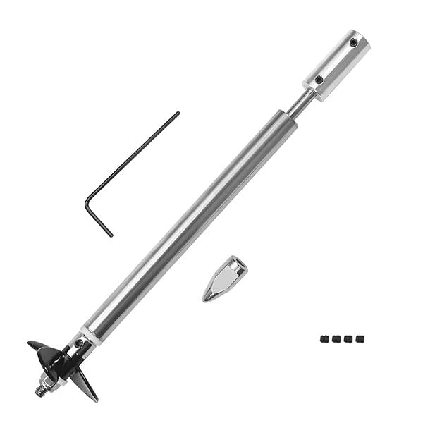 Fielect Drive Shaft with Propeller and Universal Joint for RC Boat 150mm Shaft 100mm Sleeve 36mm Propeller Compatible with 3.17mm Motor Shaft