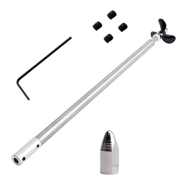 Fielect Drive Shaft with Propeller and Universal Joint for RC Boat 200mm Shaft 150mm Sleeve 36mm Propeller Compatible with 3mm Motor Shaft