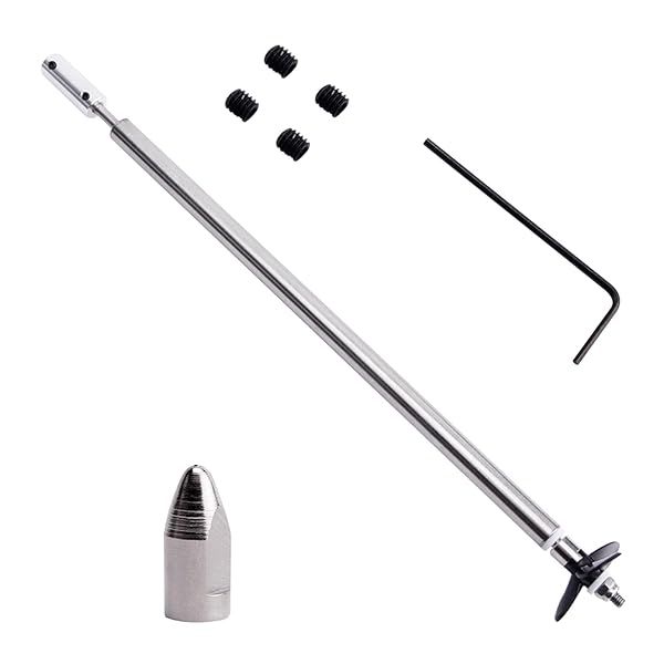 Fielect Drive Shaft with Propeller and Universal Joint for RC Boat 200mm Shaft 150mm Sleeve 36mm Propeller Fits 4mm Motor Shaft