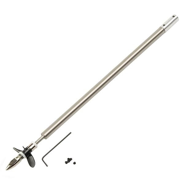 Fielect Drive Shaft with Propeller and Universal Joint for RC Boat 250mm Shaft 200mm Sleeve 36mm Propeller Compatible with 3.17mm Motor Shaft