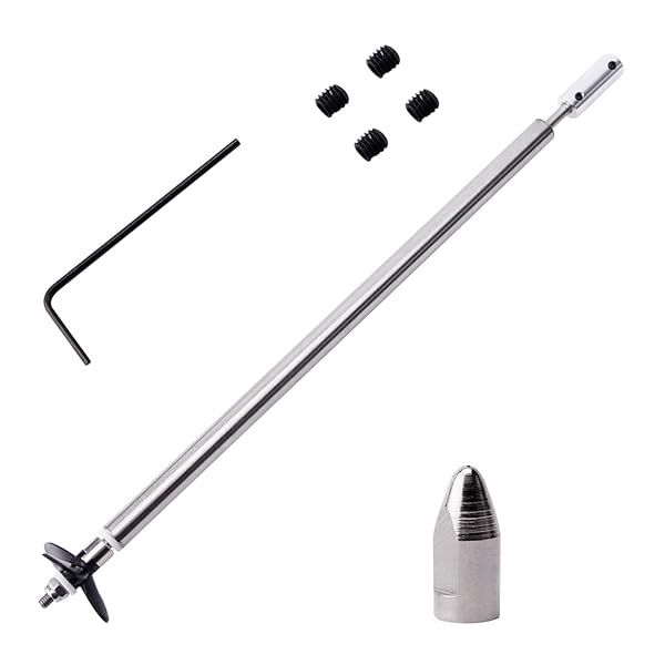 Fielect Drive Shaft with Propeller and Universal Joint for RC Boat 300mm Shaft 250mm Sleeve 36mm Propeller Compatible with 5mm Motor Shaft