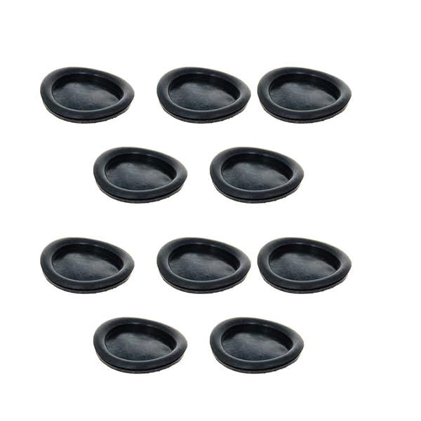 Fielect Rubber Grommet 10Pcs 60mm Oil Resistant Mounting Grommets for Wiring Cable Black