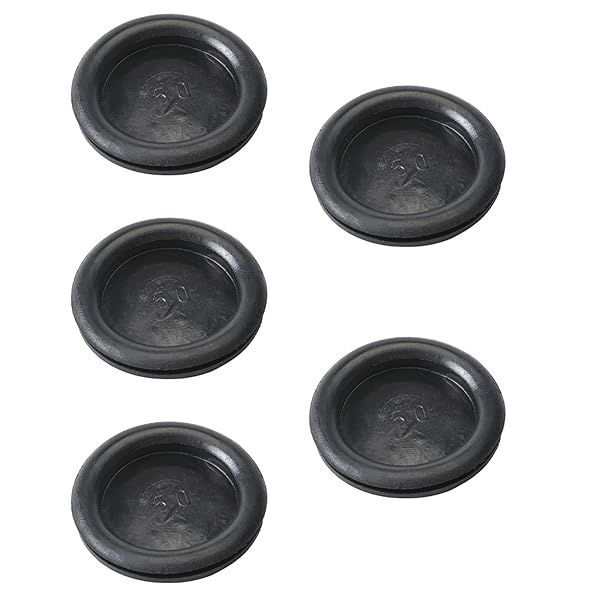 Fielect Rubber Grommet 5Pcs 50mm Oil Resistant Mounting Grommets for Wiring Cable Black