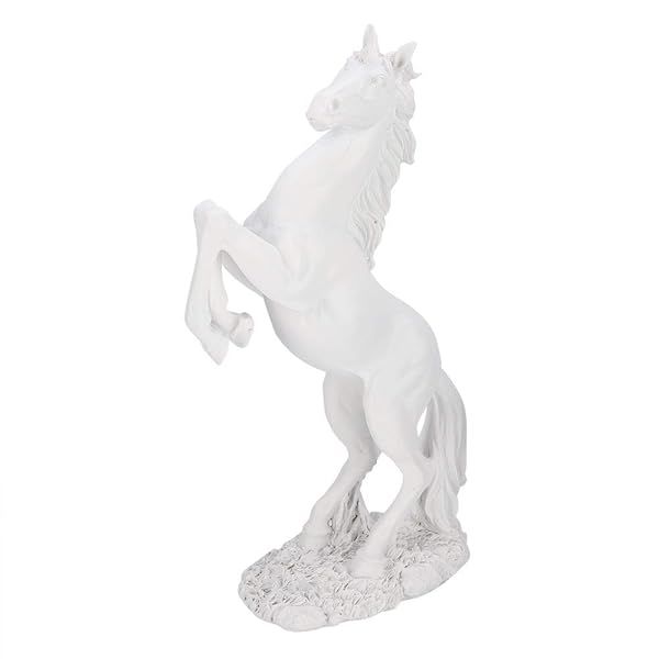 Elegant Resin Horse Figurine: Modern Desk Decor Symbolizing Success for Home & Business