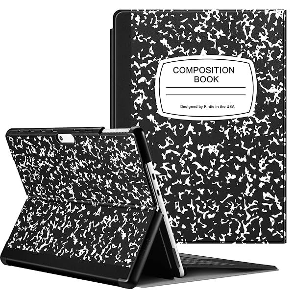 Fintie Slim Hard Shell Case for 13 Inch Microsoft Surface Pro 11 10 9 Multiple Angle Viewing Portfolio Cover with Type Cover Compatibility