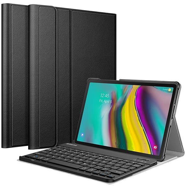 Fintie Slim Keyboard Case for Samsung Galaxy Tab S5e 10.5 2019 Model with Detachable Bluetooth Keyboard Black
