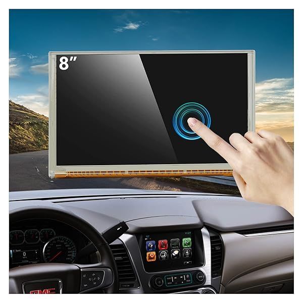 Fit GMC 8 Inch Touch Screen LCD Display OEM Compatible for 2015-2018 Chevrolet Silverado Suburban Tahoe GMC Yukon Sierra Replace DJ080PA-01A