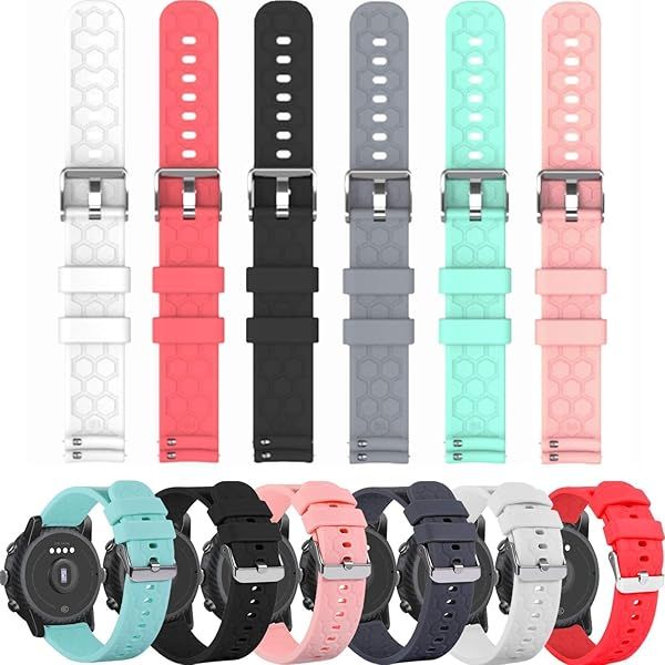 FitTurn 22mm Silicone Quick Release Watch Band for Michael Kors Access Bradshaw Smart Watch MKT5001 MKT5004 MKT5013 Six Colors Available