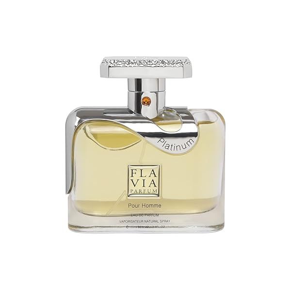 Flavia Platinum Pour Homme EDP 3.4 fl oz - Premium Men's Fragrance for Lasting Elegance