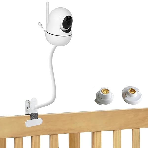 Flexible Baby Monitor Clip Clamp Mount for HelloBaby HB6550 HB65 HB66 HB248 ANMEATE SM935E iFamily 43E Kidsneed SM935 Easy Installation