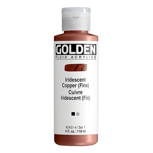 Buy GOLDEN Iridescent Copper Fluid Acrylics - 4 oz Professional Opaque Paint