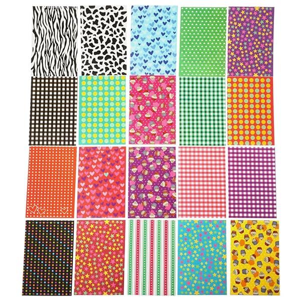 FoRapid 20 Sheets Creative Film Decor Border Sticker for FujiFilm Mini 9 8 7s 25 50s 90 Vivid Color Pattern for Instant Photos