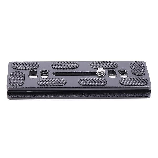 FocusFoto PU100 Quick Release Plate 100mm with 1/4"-20 Screw for Benro B0 B1 B2 J0 J1 N1 Arca Swiss Tripod Ball Head