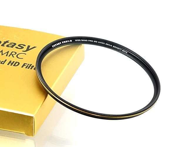 Fotasy 95mm Ultra Slim UV Lens Filter - 99.7% Transmission, Nano Coated, Scratch Resistant Schott B270 Glass