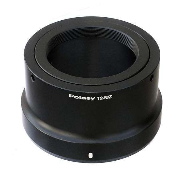 Fotasy T Mount to Nikkor Z Mount Adapter for Nikon Z Cameras - Compatible with Z5, Z6, Z7, Z30, Z50, Z9 & More