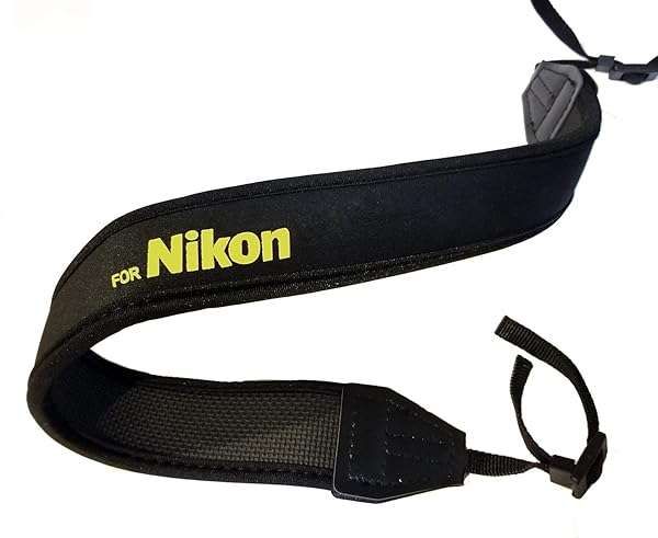 Fotasy Neoprene Neck Strap for Nikon Cameras: Compatible with D5, D4, D3, D850 & More