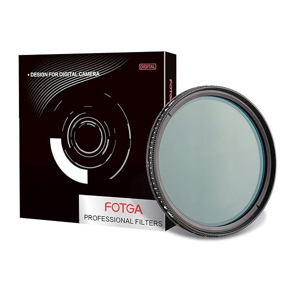 Fotga 46mm Ultra Slim Multi-Coating Variable ND Lens Filter for Photography ND2 to ND400 Optical Glass Aluminum Frame