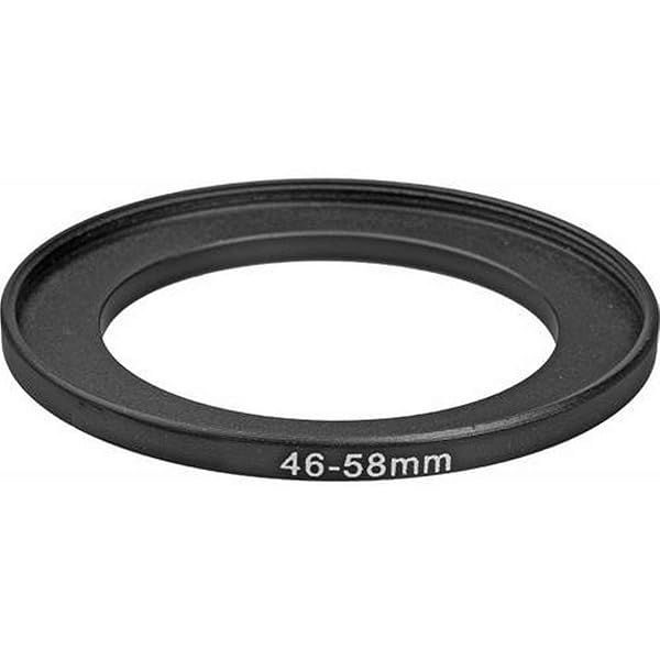 Fotodiox Metal Step Up Ring, Anodized Black Metal 46mm-58mm, 46-58 mm
