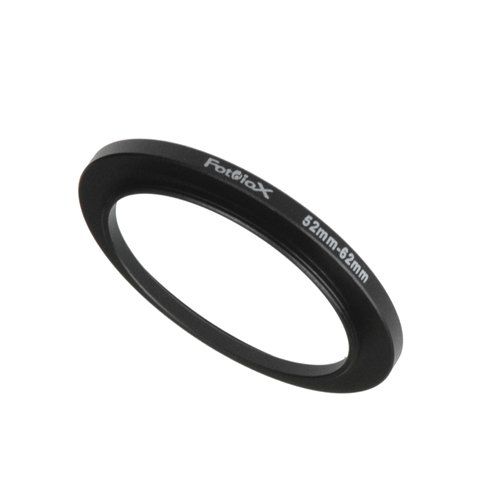 Fotodiox Metal Step Up Ring, Anodized Black Metal 52mm-62mm, 52-62 mm
