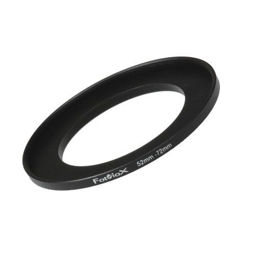 Fotodiox Metal Step Up Ring, Anodized Black Metal 52mm-72mm, 52-72 mm