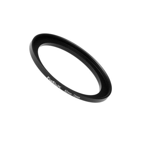 Fotodiox Metal Step Up Ring, Anodized Black Metal 62mm-72mm, 62-72 mm