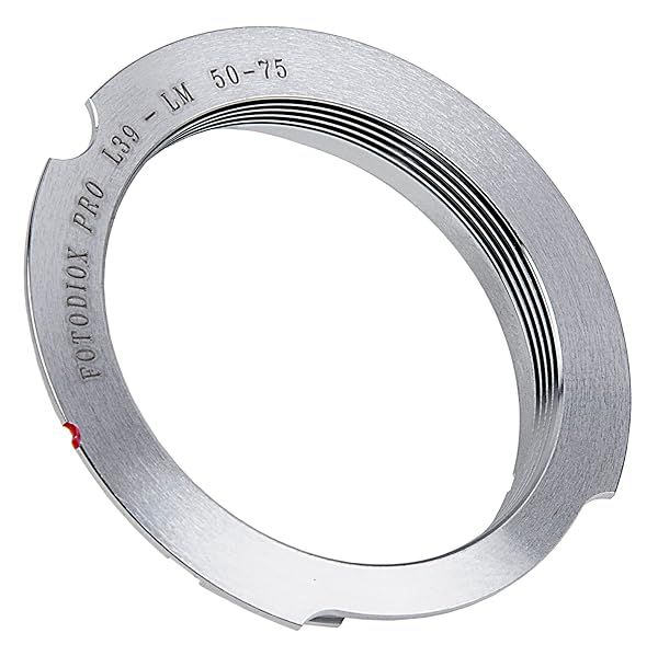 Fotodiox Pro Lens Mount Adapter: Leica M39 to M Adapter for M8 & M9 with Coding (50-75mm Frame)