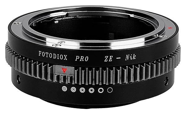 Fotodiox Pro Lens Mount Adapter: Mamiya ZE 35mm Lens to Nikon Camera Compatibility