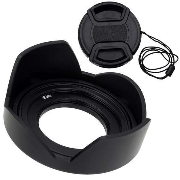 Fotodiox Reversible Lens Hood Kit for E-Mount 16-50mm Power Zoom Lens - Tulip Flower Hood & Cap