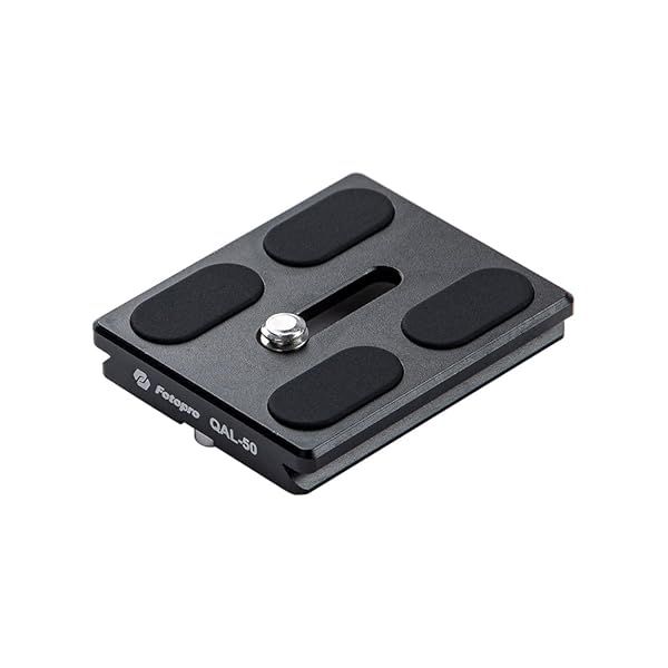 Fotopro 50mm Arca Swiss Quick Release Plate for DSLR Camera Tripod with 1/4 Inch Screw Universal Compatibility