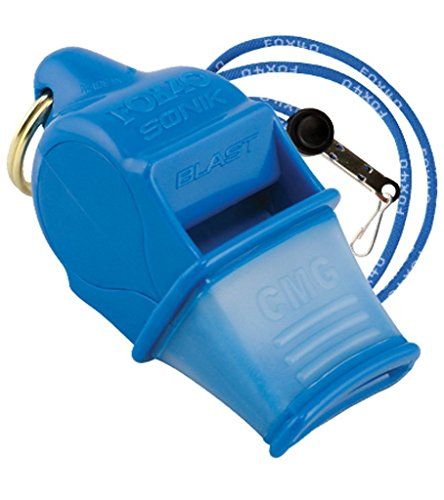 Buy Fox 40 Sonik Blast CMG Whistle with Break Away Lanyard - Blue | Best Price & Fast Shipping