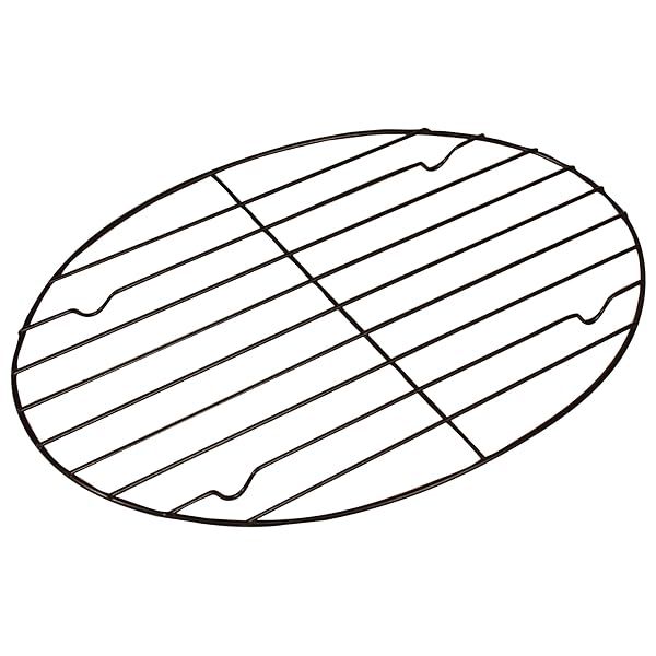 Fox Run Non-Stick Oval Roasting and Cooling Rack 11.25 x 8.25 x 0.5 inches Metallic