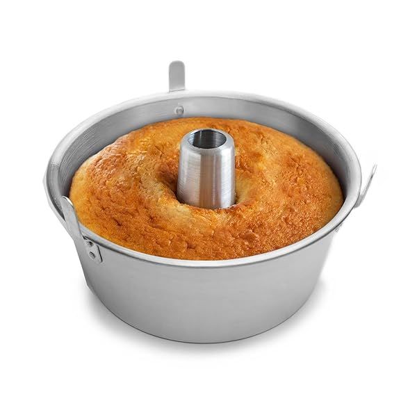 Fox Run 10.75-Inch Loose Bottom Angel Food Cake Pan - Durable Aluminum Bakeware