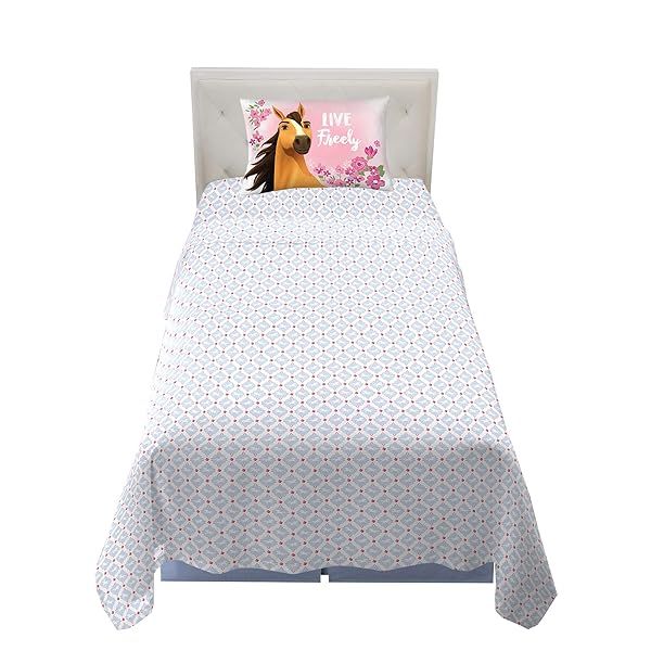 Franco Kids Twin Bedding Sheet Set - Spirit Riding Free Design for Fun & Comfort