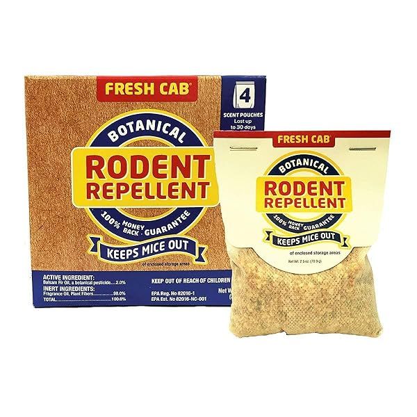 Fresh Cab Rodent Repellent 6 Pack: Natural, Effective Pest Control for Your Home