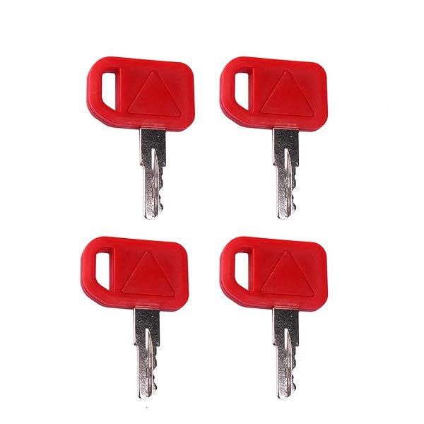 FridayParts 4Pcs Ignition Key AT195302 AT145929 Compatible with John Deere 310C 310E 315C 410C 415B 710D