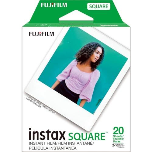 Fujifilm Instax Square Twin Pack Film - 20 Exposures for Stunning Instant Photos