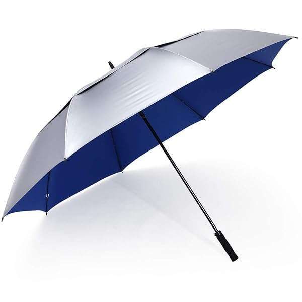G4Free 72-Inch Golf Umbrella: UV Protection, Auto Open, Windproof, Extra Large Vented Canopy - Perfect for Family Outings!