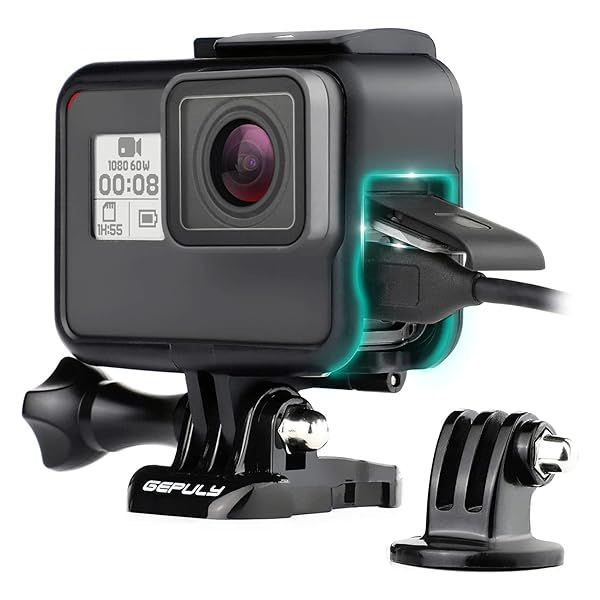 Buy GEPULY Frame Mount Housing Case for GoPro Hero 7, 6, 5 & 2018 - Quick Release Buckle & Tripod Adapter Included