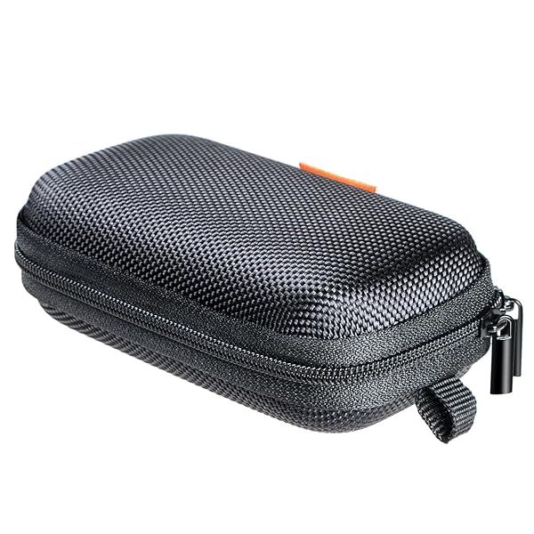GLCON Small Hard EVA Case: Portable Zipper Pouch for Earbuds, Headsets, Cables & More - Durable & Universal Protection