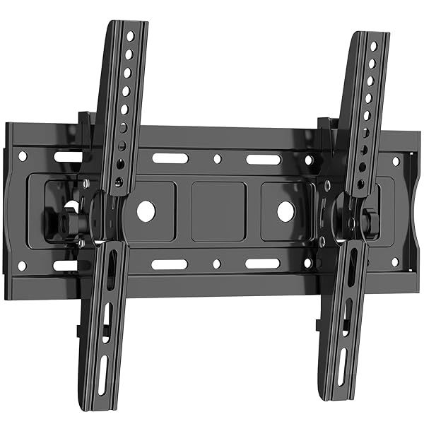 GLWIXY Tilt TV Wall Mount Bracket for 32-68 Inch TVs Universal Max VESA 400x400mm 132lbs Capacity Low Profile Flat Mount