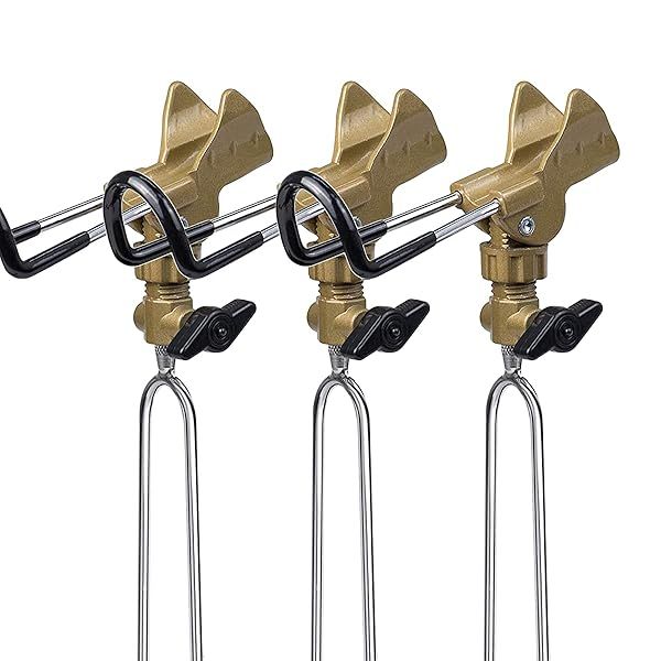 GOLDEAL 2pcs Rod Holders for Bank Fishing,Bank Fishing Rod Rack Stand,Fish Pole Holder for Beach,360 Degree Adjustable.(2 Pack)