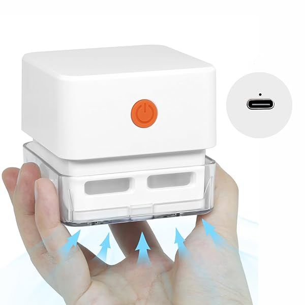 GOODELI Mini Tabletop Vacuum Cleaner for Simple Low Noise Cleaning and Dander Removal with Type C Charging Ideal for Desk and Art Sketching