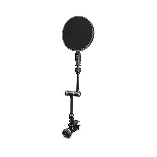 GRAVITY STANDS Pop Filter with VARI-ARM for Superior Sound Quality and Noise Reduction