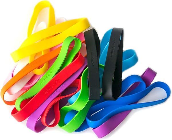 GRIFITI Elastic Band Joes: 20 Pack Heavy-Duty Silicone Rubber Bands for Cooking & More - UV Resistant, Long Lasting