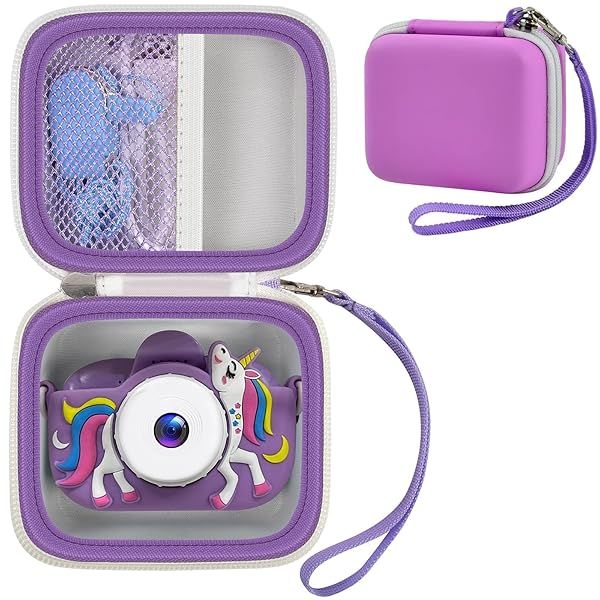 GWCASE Purple Camera Case for Seckton MAVOKIS ZUODUN YEEHAO HOOMOON Goopow GREENKINDER Kids Digital Cameras Holder Box Only