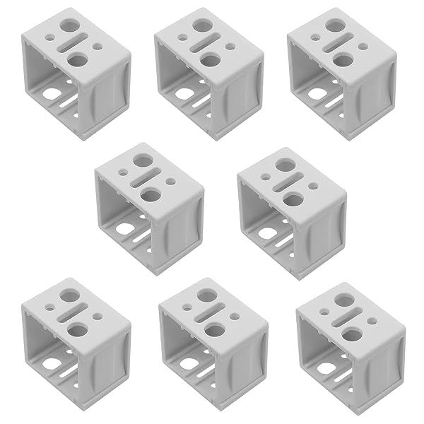 GWYAN 8 Pcs White Blinds Brackets for Easy Venetian Window Installation - Left & Right Accessories