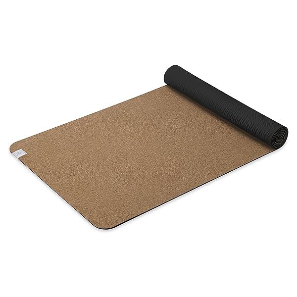 "Buy Gaiam Cork Yoga Mat - Eco-Friendly, Non-Slip, Sweat-Resistant for Hot Yoga & Pilates (68"x24"x5mm)"