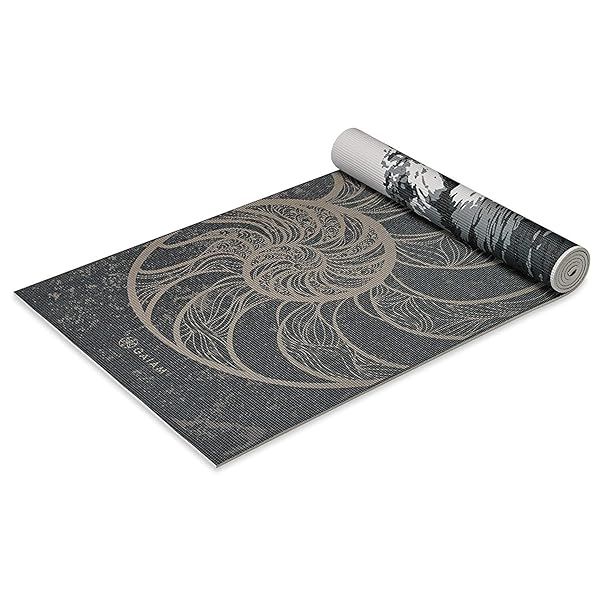 "Premium Gaiam Yoga Mat: Extra Thick, Non-Slip, Reversible for Yoga, Pilates & Workouts - 68"x24"x6mm"